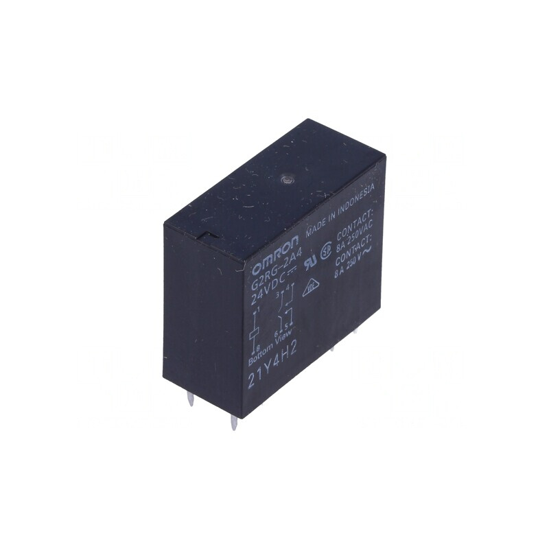 Releu Electromagnetic DPST-NO 24VDC 8A | Electronic-mag.ro | Componente Electronice