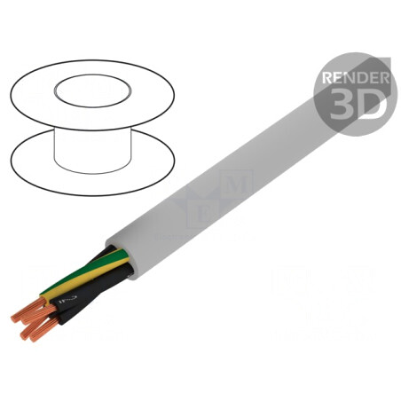 Cablu Electic Cupru 3G2.5mm2 Gri 300/500V | Electronic-mag.ro | Componente Electronice