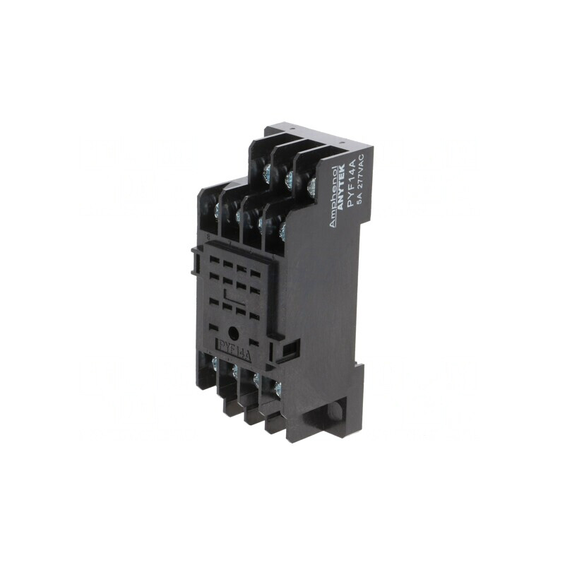 Stativ pentru şină DIN cu cleme și şurub 277VAC 5A | Electronic-mag.ro | Componente Electronice
