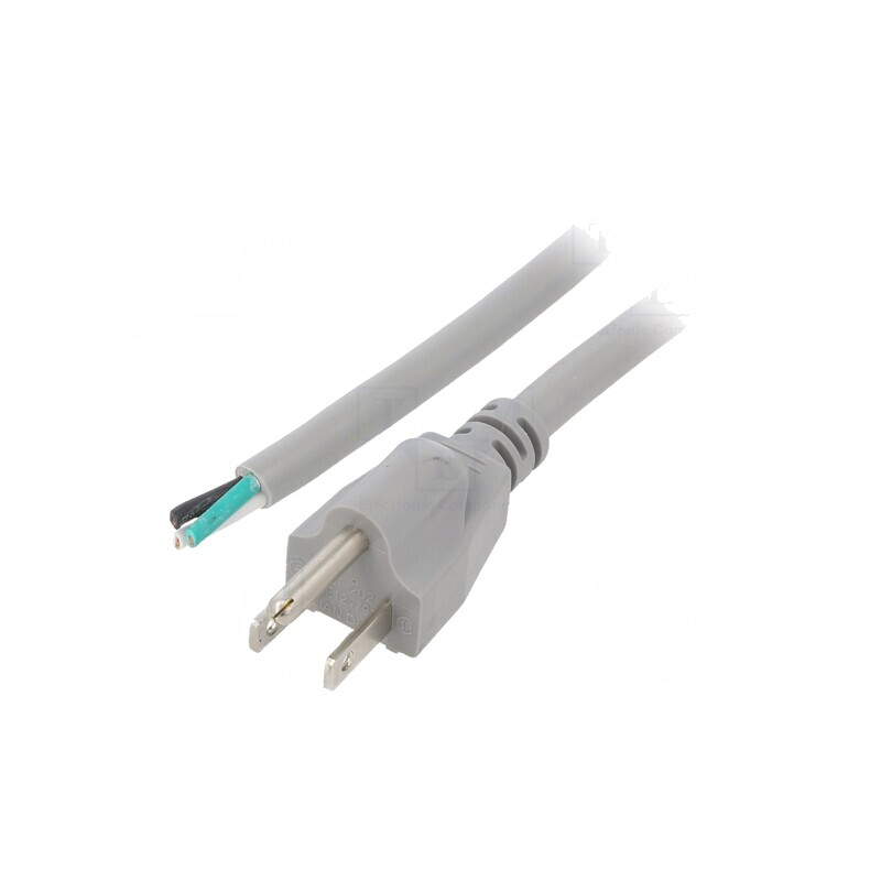 Cablu Alimentare NEMA 5-15 1m Gri 13A 125V | Electronic-mag.ro | Componente Electronice Cablu Alimentare NEMA 5-15 1m Gri 13A 125V | Electronic-mag.ro | Componente Electronice