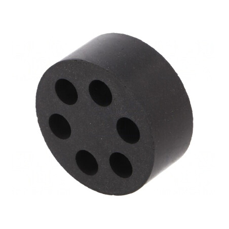 Insert Presetupă 8mm M50 IP54 Cauciuc NBR 6 Orificii | Electronic-mag.ro | Componente Electronice