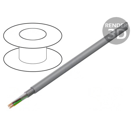 Cablu ecranat PVC 6x0,5mm2 tresă cupru cositorit | Electronic-mag.ro | Componente Electronice