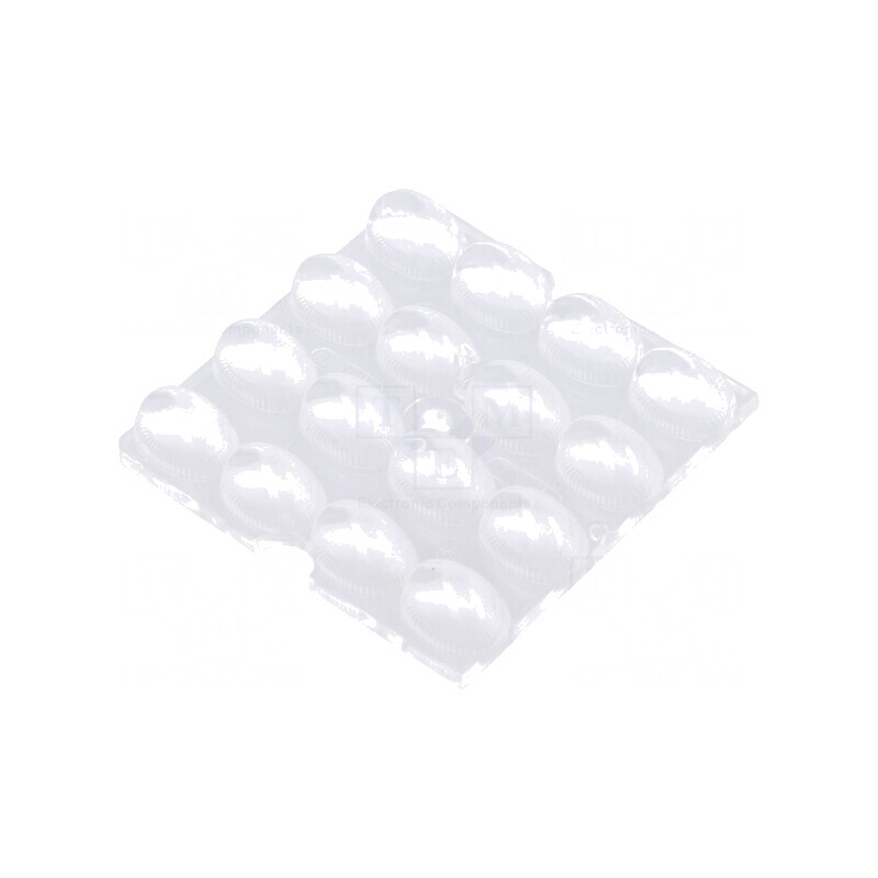 Lentilă LED pătrată PMMA transparentă 8,3mm | Electronic-mag.ro | Componente Electronice