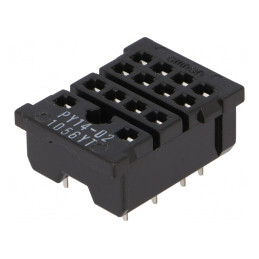 Stativ pentru relee H3YN-2, H3YN-4, MY4, MY4N, PY14-02 PCB 250VAC | Electronic-mag.ro | Componente Electronice