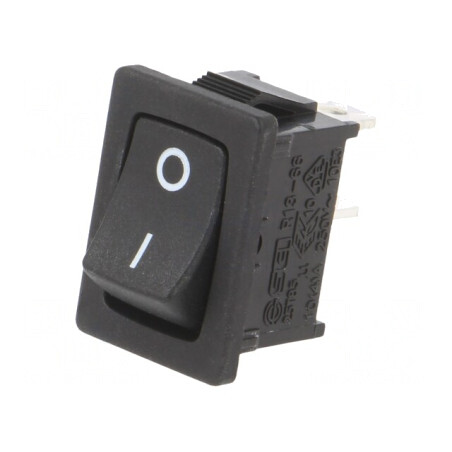 Comutator Balansoar SPST 10A 24VDC Negru | Electronic-mag.ro | Componente Electronice