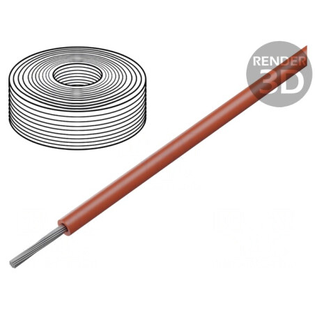 Cablu Siliconic Roșu 1x6mm2 300V, 500V | Electronic-mag.ro | Componente Electronice