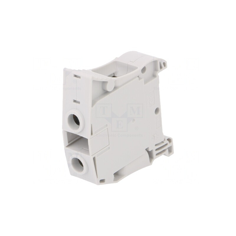 Conector de Șine 1 Pistă 2 Borne Gri 16mm | Electronic-mag.ro | Componente Electronice