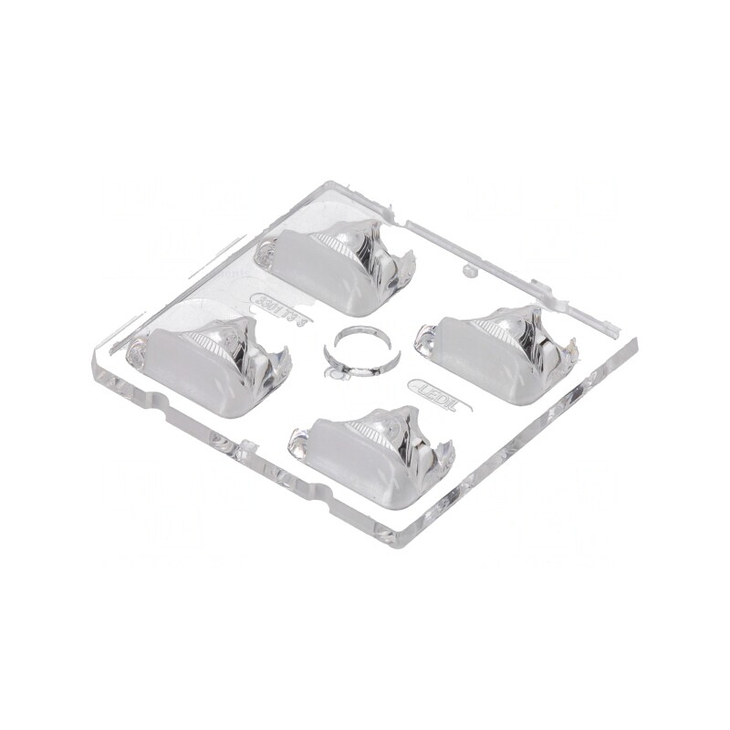 Lentilă LED Pătrată Transparentă 7,1mm | Electronic-mag.ro | Componente Electronice