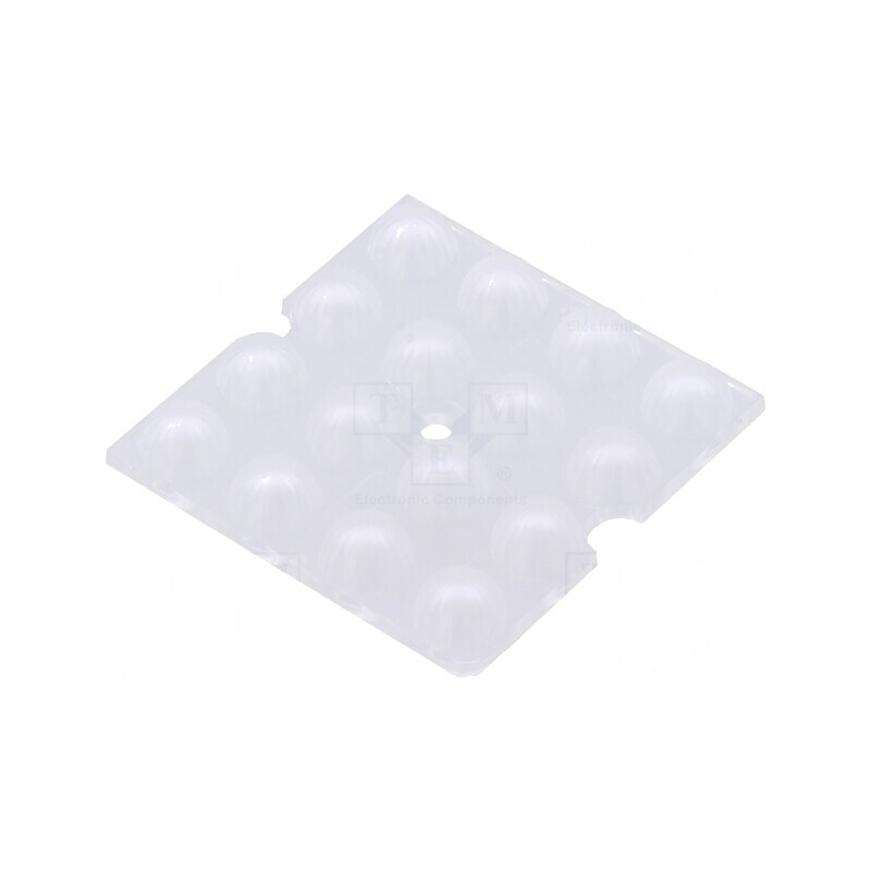 Lentilă LED pătrată plexiglass transparentă 7,5mm | Electronic-mag.ro | Componente Electronice