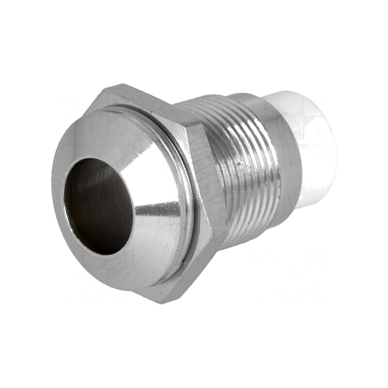 Montură LED 8mm Crom Metal Convex | Electronic-mag.ro | Componente Electronice