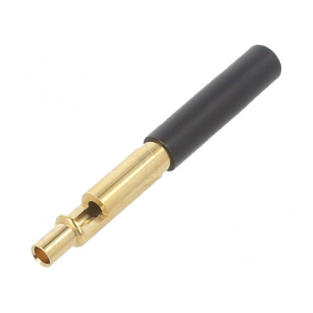 Soclu Banană 4mm Negru Izolat 59.5mm 300V 19A | Electronic-mag.ro | Componente Electronice