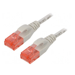 Patch cord UTP Cat6 LSZH Gri 1,5m | Electronic-mag.ro | Componente Electronice