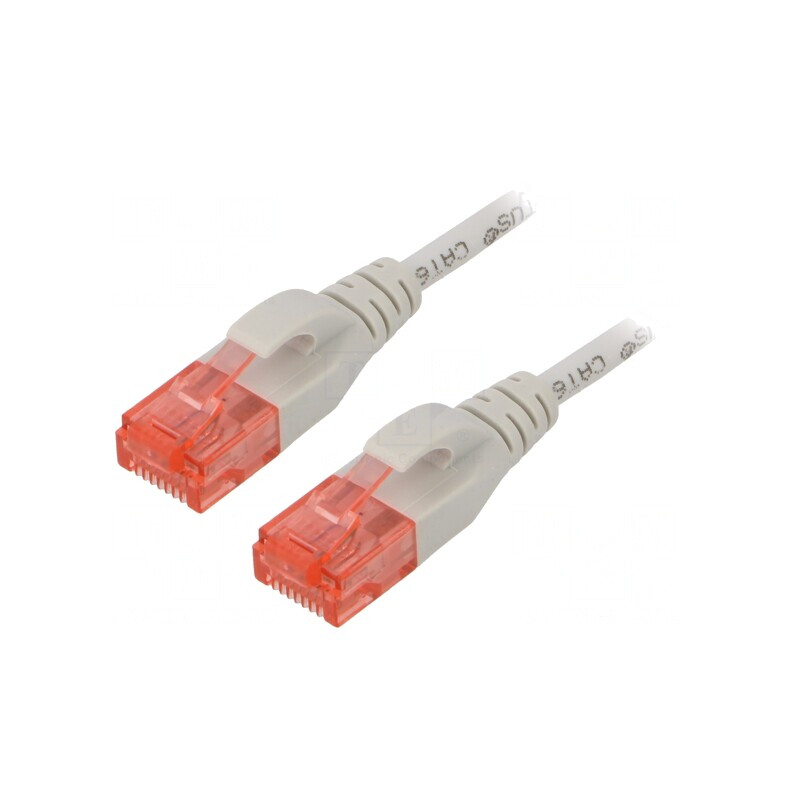 Patch cord UTP Cat6 LSZH Gri 1,5m | Electronic-mag.ro | Componente Electronice