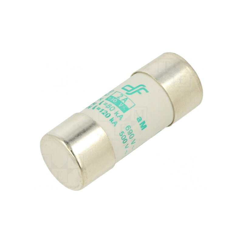 Siguranță aM 2A 690VAC 22x58mm | Electronic-mag.ro | Componente Electronice