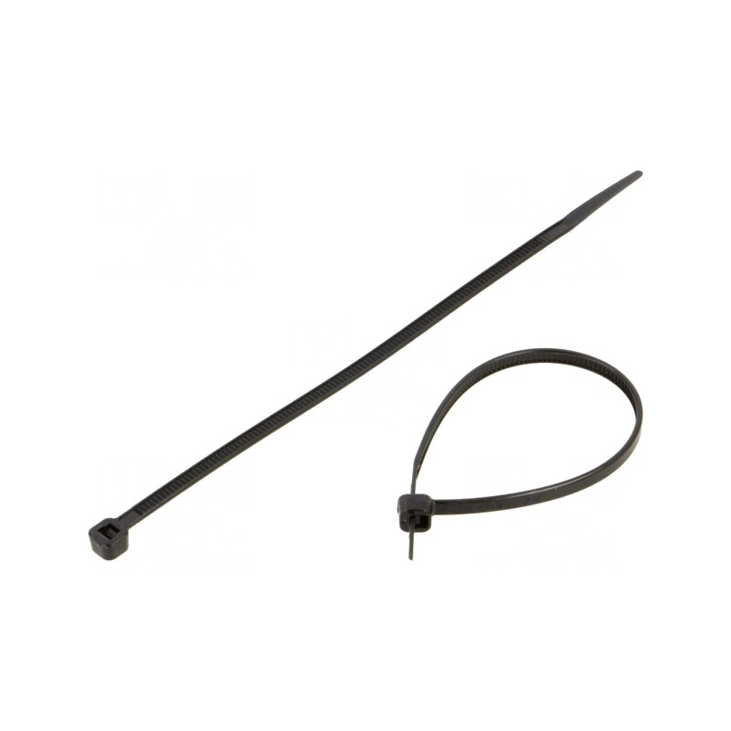 Colier de strângere poliamidă neagră 140mm 3,6mm | Electronic-mag.ro | Componente Electronice