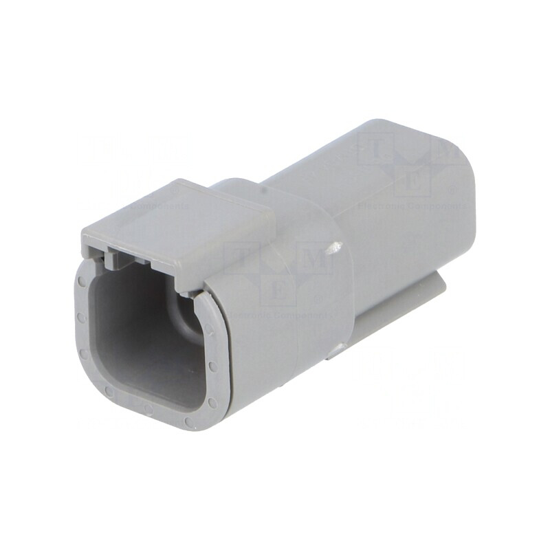 Conector cablu-cablu DTM 4 pini gri IP68 | Electronic-mag.ro | Componente Electronice