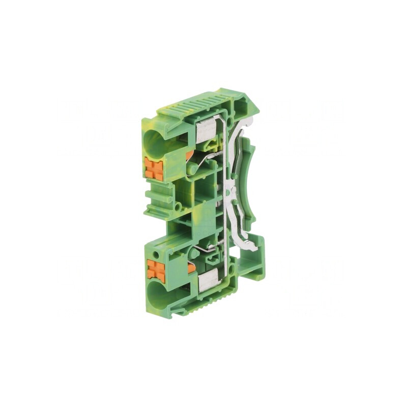 Conector Îmbinare Șine 0,5-10mm2 2 Borne Galben-Verde | Electronic-mag.ro | Componente Electronice